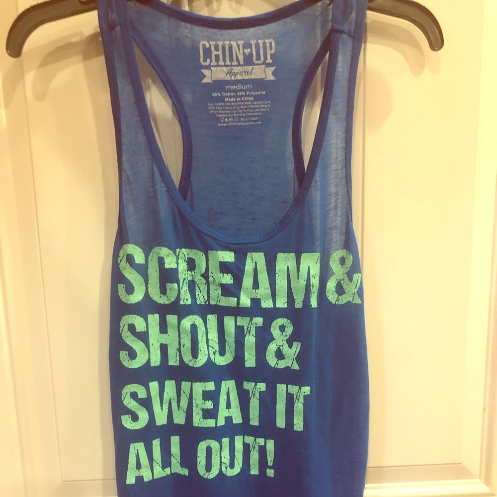 “Scream, Shout, Sweat It All Out” Workout Tank
